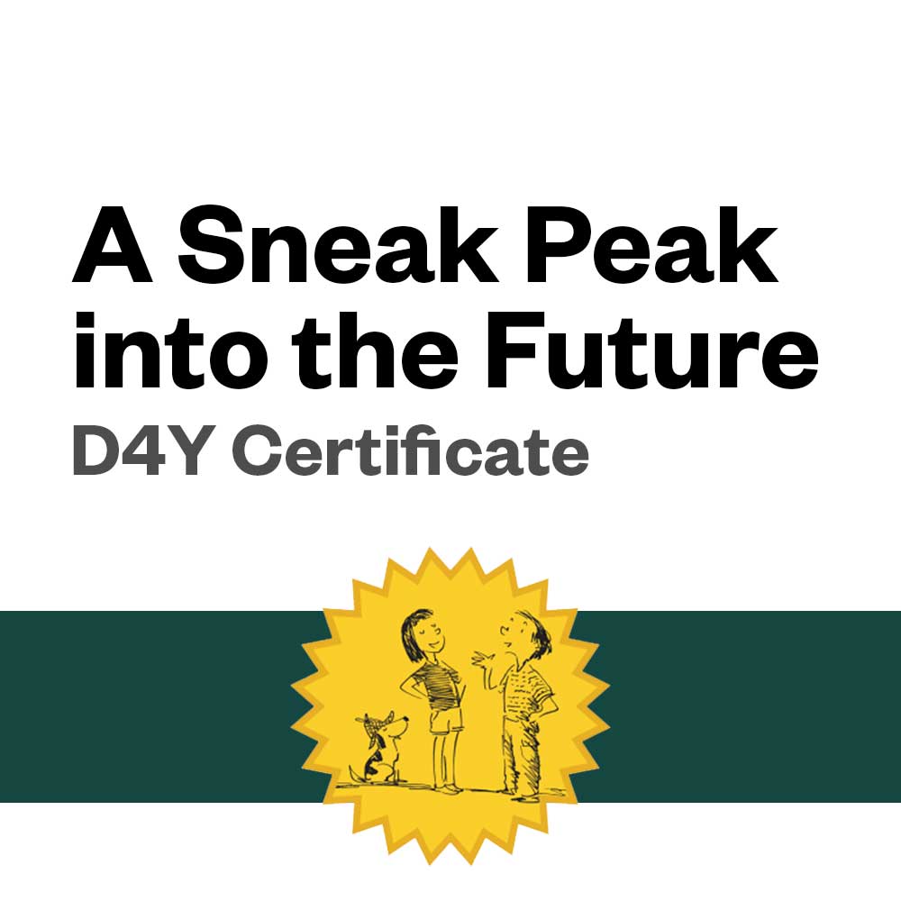 A Sneak Peek Into The Future — Certificate